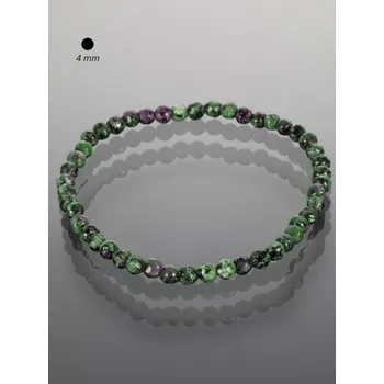 Náramek Prosperk Jednoduchý náramek z rubínu v zoisitu zelená zelená S1737