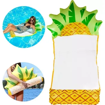 Nafukovací vodní houpací síť ananas s nylonovou sítí na bazén a pláž