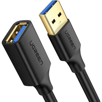 Datový kabel Ugreen prodlužovací kabel USB 3.0 (samice) adaptér USB 3.0 (samec) 1m Černá
