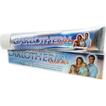 zubní pasta Vřídlo Karlovy Vary Carlotherm Rodinka pěnivá zubní pasta 100 ml