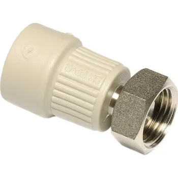 Vodovodní potrubí Ekoplastik PP-R Přechodka s kovovým závitem s převlečnou maticí 20×1/2˝, SZM02020XX