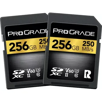 Paměťová karta ProGrade Digital SDXC UHS-II V60 256GB Gold - 2 pack