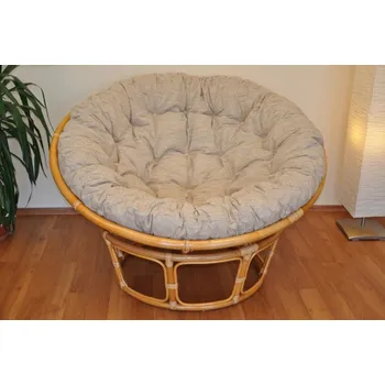 Axin Trading 110245 ratanový papasan 130 cm medový/polstr Ebony Papasan Axin Trading 110245 ratanový papasan 130 cm medový/polstr Ebony