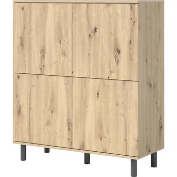 Komoda Komoda 4D Log dub artisan - kulaté kovové nohy