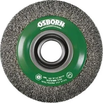 Drátěný kartáč Osborn 9902532342 - Kartáč drátěný kotoučový pr. 125 mm, šíře 22 mm, otvor pr. 30 mm, zvlněný Nerezový drát 0,2 mm Superior