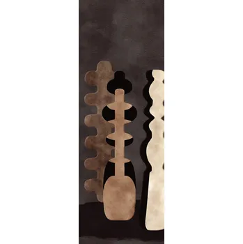 Tapeta Masureel Vliesová fototapeta na zeď, vázy, hnědá, DGPOT1031-300, Terra, Masureel, velikost 1,06 x 3 m