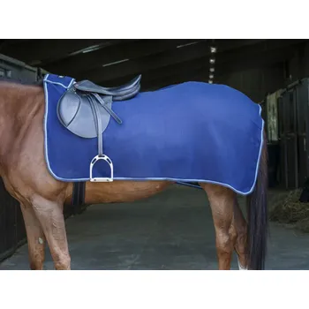 Vybavení pro koně Bederní deka RIDING WORLD fleece - modrá, 150 cm
