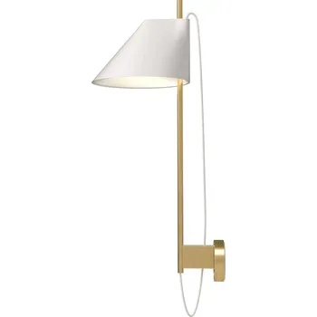 Lampička Louis Poulsen nástěnné světlo Yuh Brass, bílá - kabel 250 cm 1 x 10 W LED - Doprava zdarma
