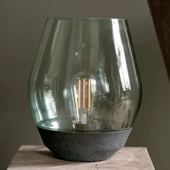 Lampička New Works stolní lampa Bowl, měď/kouřově šedá, výška 30 cm - Délka kabelu s konektorem 180 cm měď, kouřově šedá 1 x 11 W LED - Doprava zdarma