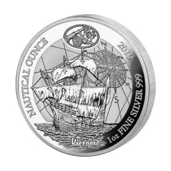 1 unce stříbrná mince Rwanda Nautical Serie - 500 Jahre Victoria 2019 - leštěná deska