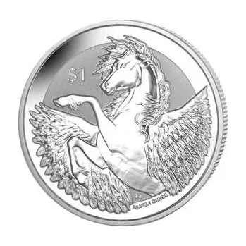 1 unce stříbrná mince Virgin Islands Pegasus 2018 - Reverse Frosted