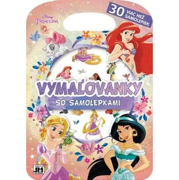 Slovenský jazyk Vymaľovanky so samolepkami Disnej Princezná