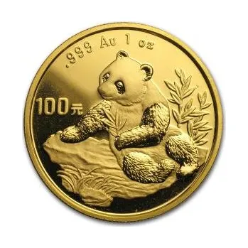 Sběratelství 1 unce zlatá mince China Panda 1998