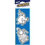 MFP Paper s.r.o. Malování vodou 2ks pěnové samolepky mix motivů