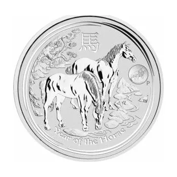 1 unce stříbrná mince Austrálie Lunar II kůň 2014 - Privy Mark Löwe