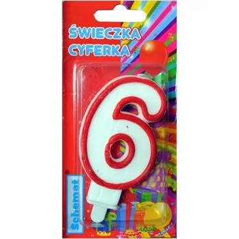 Set školních potřeb Świeczka cyferka 6