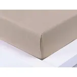XPOSE® Jersey prostěradlo Exclusive na vysokou matraci - kávové 180x200 cm, Jersey + Prodloužená možnost vrácení zboží do 50 dnů