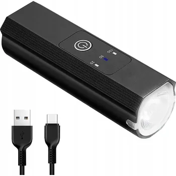 Cyklosvítilna PRÉMIOVÉ LED SVĚTLO NA KOLO T6 CREE USB HLINÍKOVÉ