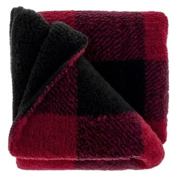 deka Kostkovaná deka Jesper Red červená