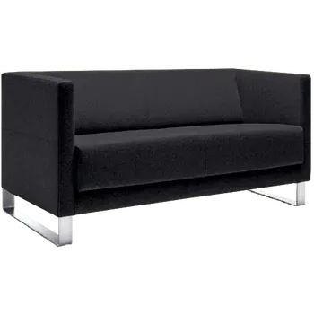 Sedací souprava VELA - 3V, křeslo, koženka SL 18 - koženka černá