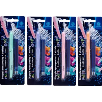 AstraPEN Gumovatelné pero OOPS! Pastel 0,6mm, modré, dvě gumy + 2ks náplní, blistr, mix, 201022006
