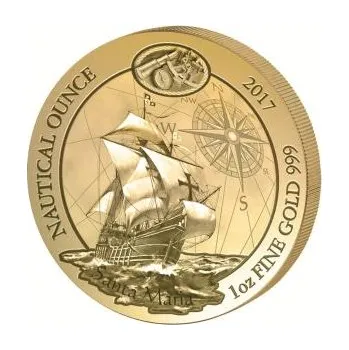 1 unce zlatá mince Rwanda Nautical Serie - Santa Maria 2017