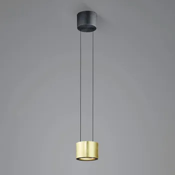 BANKAMP Luce elevata Impulse Flex LED závěs 1zdroj - baldachýn - výška 10 cm, Ø 12 cm černá, zlatá 1 x 12 W LED - Doprava zdarma