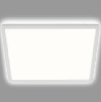 Briloner LED stropní svítidlo Slim, hranaté 42 x 42 cm bílá LED 22 W celkem - Doprava zdarma