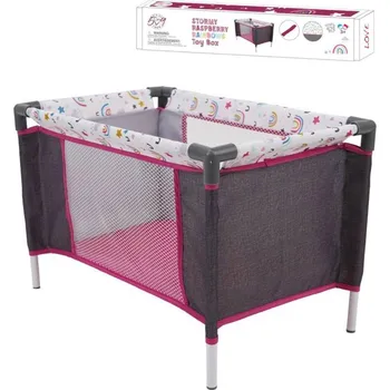 Panenka FIVE O NINE CREW Postýlka cestovní pro panenku miminko duha