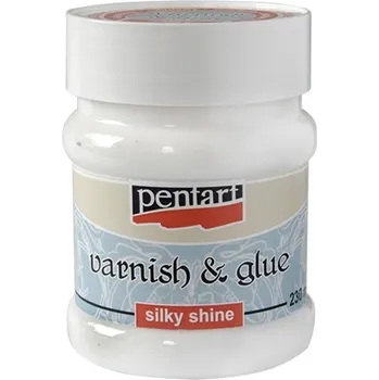 Průmyslové lepidlo pentart Lepidlo a lak na decoupage hedvábný lesk 230ml
