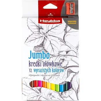 Kresba Heykka pastelky Jumbo, 12 barev HE609001