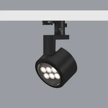 Lampička ERCO Parscan 230V bodové 12W flood 930 černá - hlava reflektoru - Ø 11,4 cm, výška 7,5 cm nikl, bílá LED celkem 12 W - Doprava zdarma