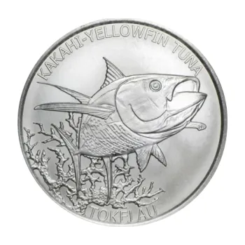Sběratelství 1/2 unce stříbrná mince Tokelau Kakahi-Yellow Tuna - Thunfisch 2014