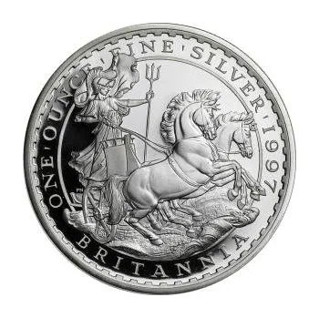1 unce stříbrná mince Britannia 1997