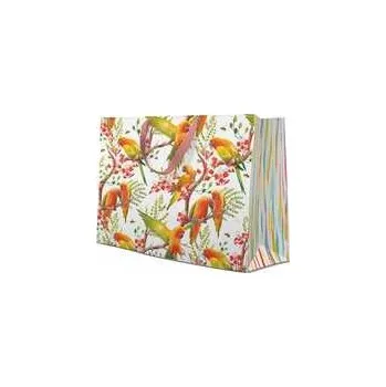 Dárková taška Dárková taška horizontal - Exotic Birds 33,5x13x26,5 cm,rychlé dodání