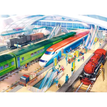 Puzzle Castorland Nádraží 100 dílků