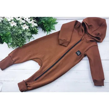 Dětský overall Kulišárny Overal široký WARM HNĚDÁ VELIKOST: 74