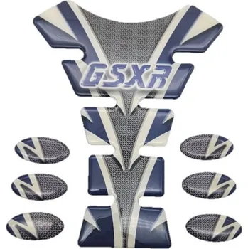 RC model auta Bike It Tank Pad for Suzuki GSXR Models (Carbon Effect / Blue) TPSSP03