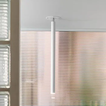 Stropní svítidlo LED Nemo Canna Nuda, bílé - Ø stropního držáku 10 cm; Ø výřezu ve stropě 4 až 6 cm bílá 1 x 6,2 W LED - Doprava zdarma