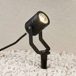 Lindby LED venkovní osvětlení Maris, kolík, IP65, černé - délka zapichovacího kolíku 17,2 cm; délka hlavy 8 cm černá 1 x 4,4 W LED - Doprava zdarma