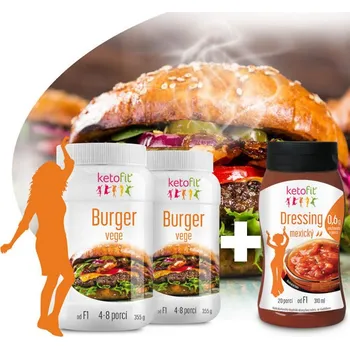 Keto dieta 1+1 Veganské proteinové Burgery