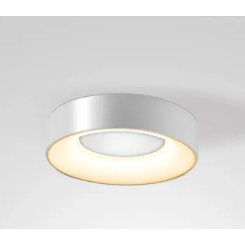 EVN Stropní svítidlo Sauro LED, Ø 30 cm, stříbrná stříbro LED 18 W celkem - Doprava zdarma