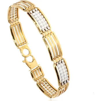 Náramek Zlatnictví Helios Široký zlatý náramek