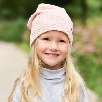 Čepice růžová trpasličí čepice s jemnou strukturou