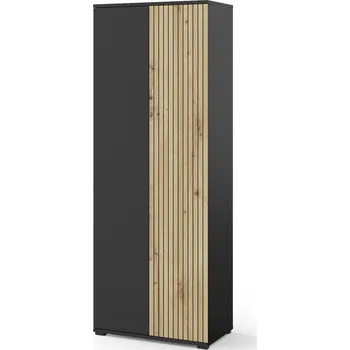 Předsíňová stěna Šatní skříň Ross - černá/dub Artisan