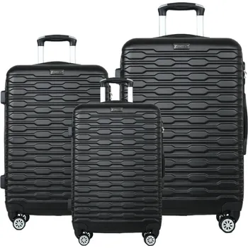 Sada cestovních kufrů ABS na 4 kolečkách se zámky SML9052 starorůžová