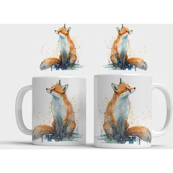 Hrnek s liškou II - Růžová