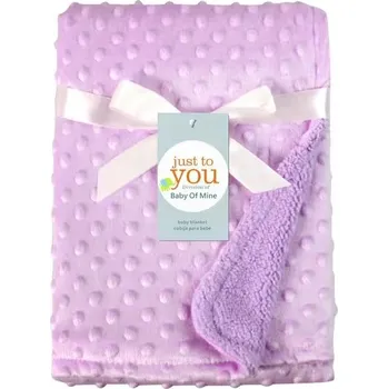 Dětská deka Zateplená minky deka pro miminka Barva: Fialová