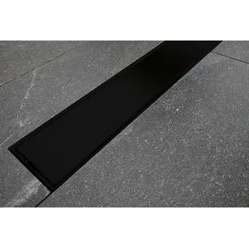 Odvodňovací žlab Odtokový žlab VIRGO NERO DUO s roštem 2v1 - 80 (ZLOL80VN) HOPA