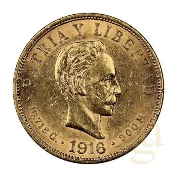 10 Pesos zlatá mince Cuba